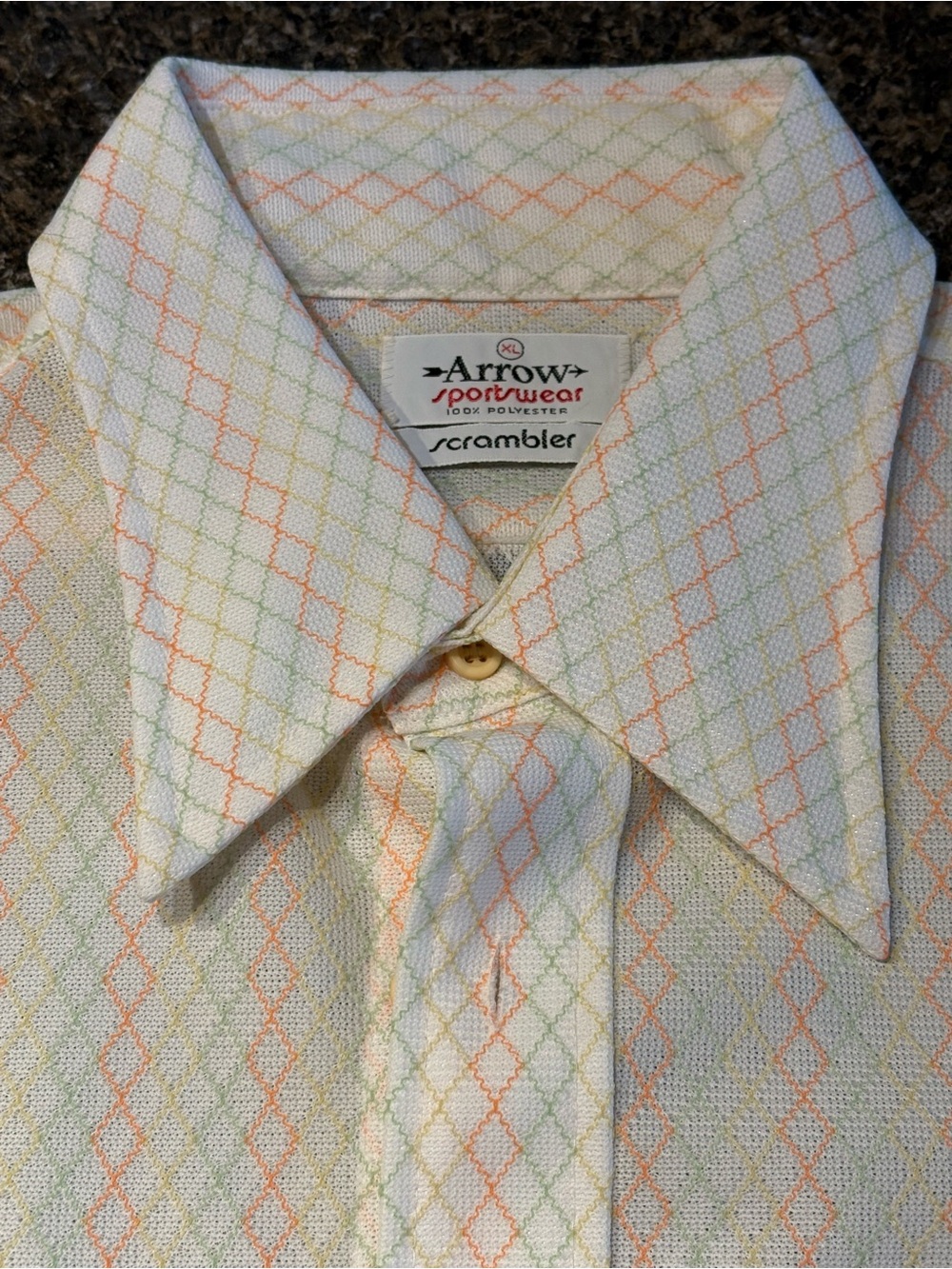 Vintage Arrow Sportswear Scrambler Men’s XL Short Sleeve Buttondown Casual Shirt